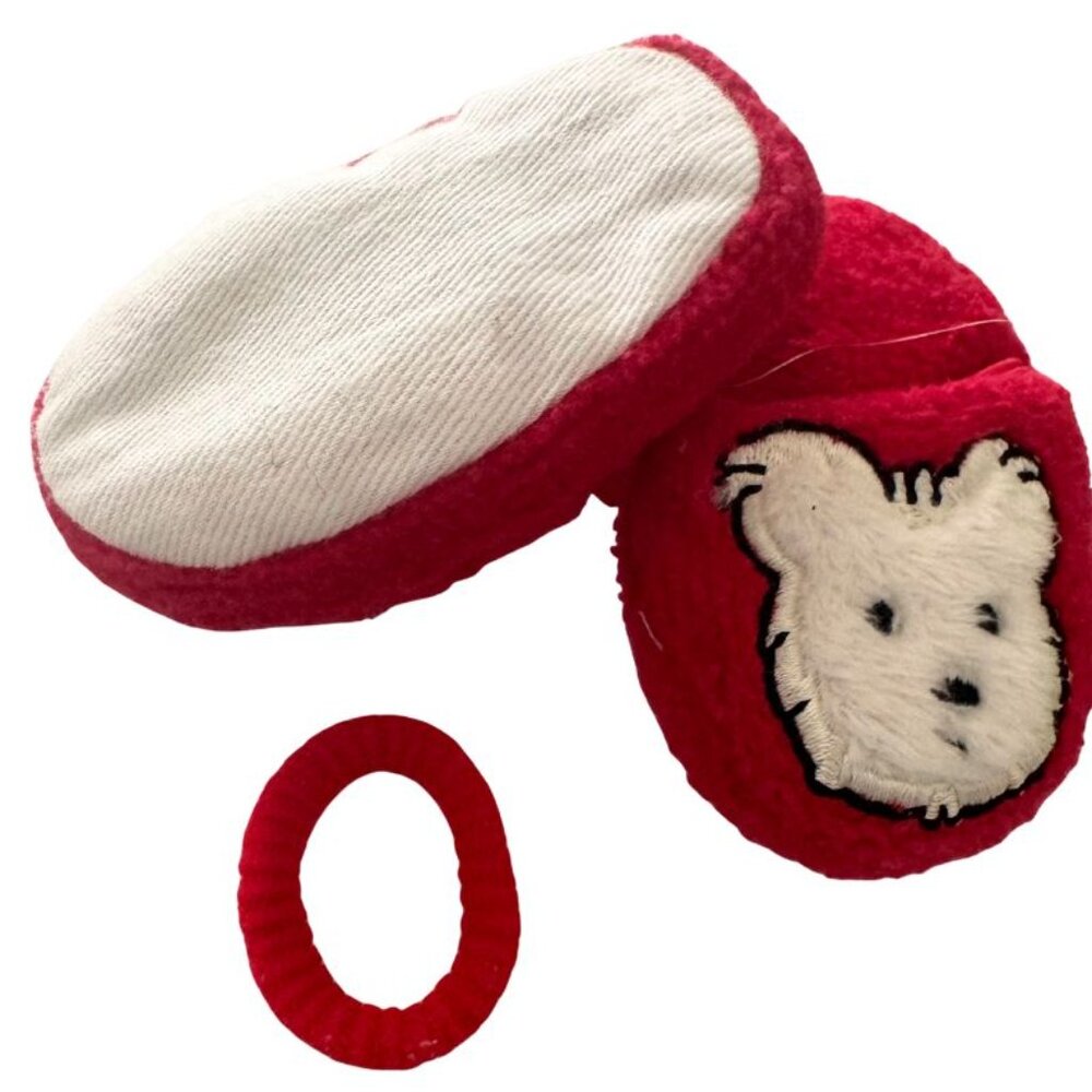 American Girl Coconut Pajamas Westie Dog PJs Tunic Slippers Smart Charm Retired - Picture 8 of 11